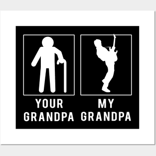 guitar your grandpa my grandpa tee for your grandson granddaughter Posters and Art